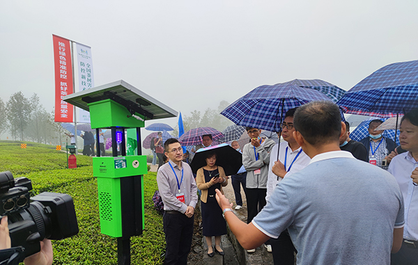 中國(guó)農(nóng)業(yè)科學(xué)院孫坦副院長(zhǎng)觀摩茶園殺蟲(chóng)燈綠色防控 中國(guó)農(nóng)業(yè)科學(xué)院孫坦副院長(zhǎng)觀摩茶園殺蟲(chóng)燈綠色防控